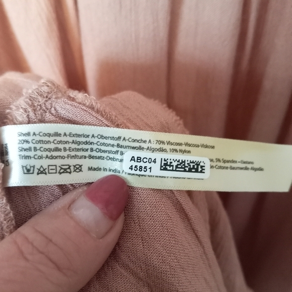 Free People Adella Boho Crochet Slip Mini Dress Rose Size Medium - Picture 13 of 13